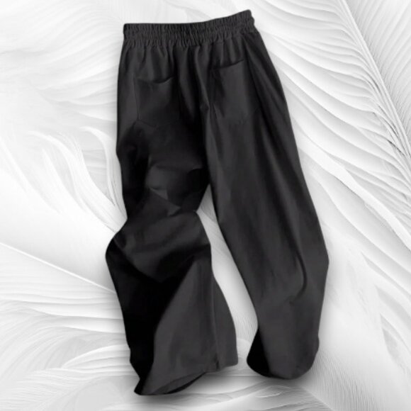 Women’s Black Relaxed Fit Jogger Pants Size: L - Picture 3 of 6